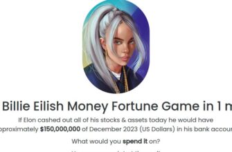 Spend Billie Eilish Money Fortune Unblocked Game