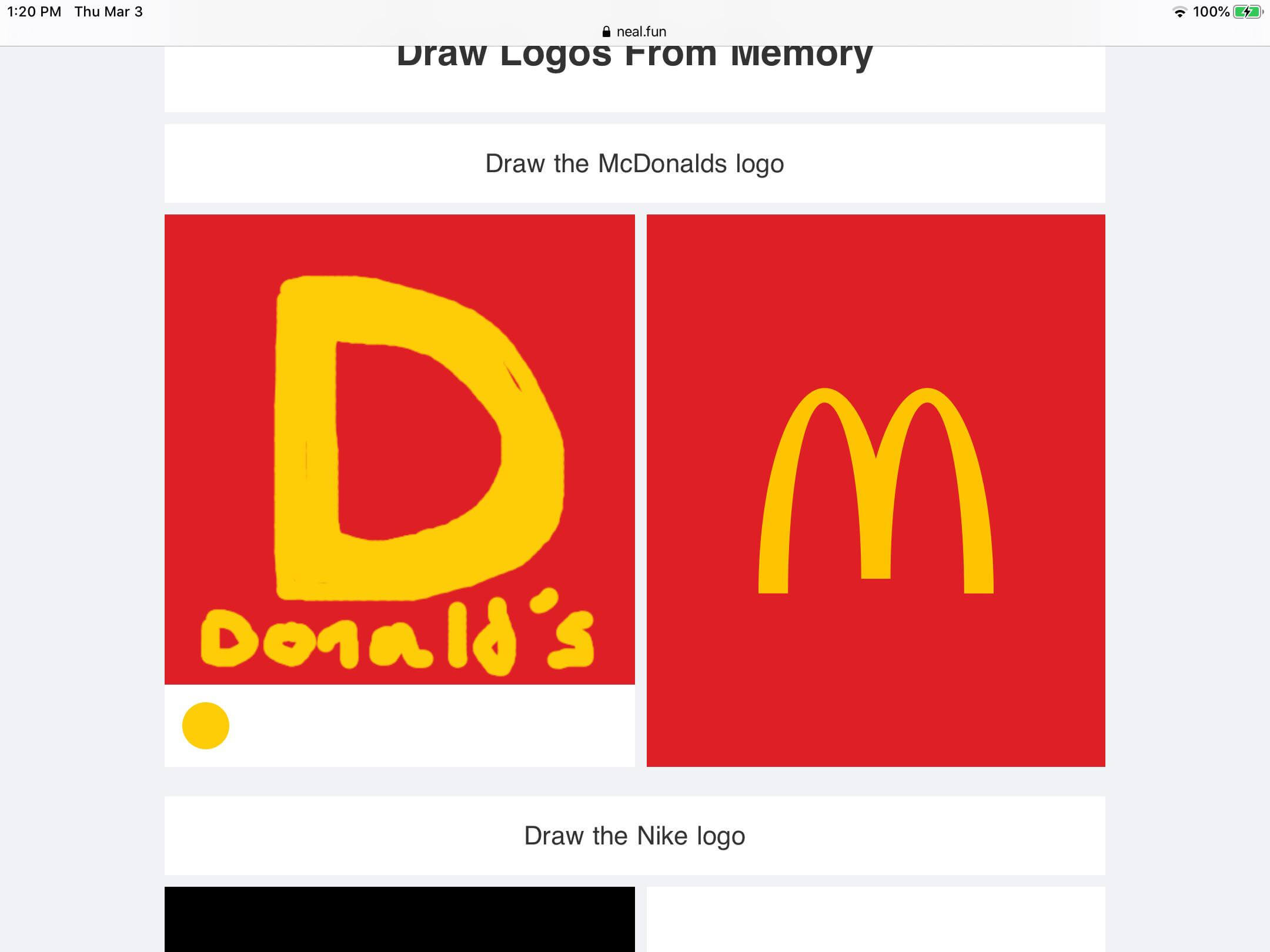 Draw Logos from Memory | Neal Fun