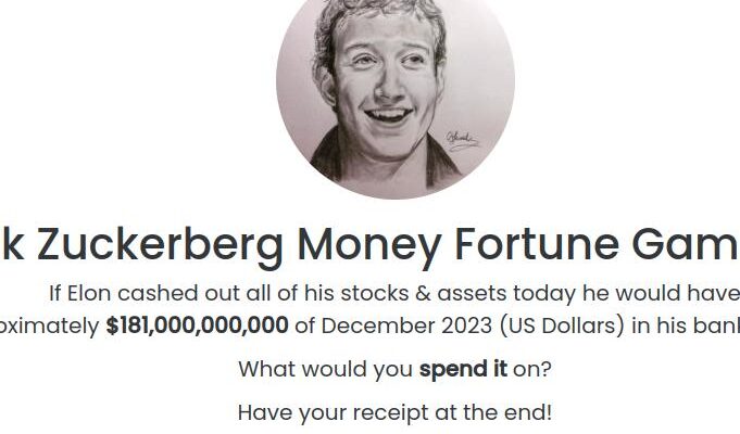 Spend Mark Zuckerberg Money Fortune Game