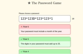 The Password Game by Neal.Fun Unblocked