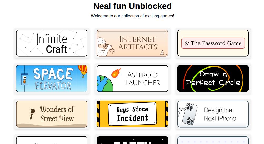 All Neal.fun Games | Neal Fun