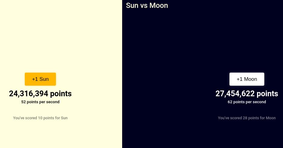 Play the game Sun vs Moon