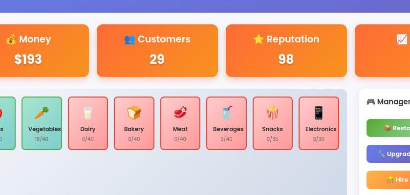Supermarket Simulator