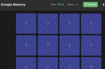 Google Memory Game