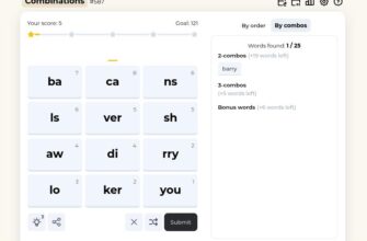 Combinations Word Game