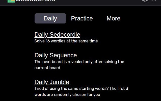 sedecordle word game