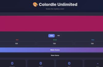 Colordle Unlimited game