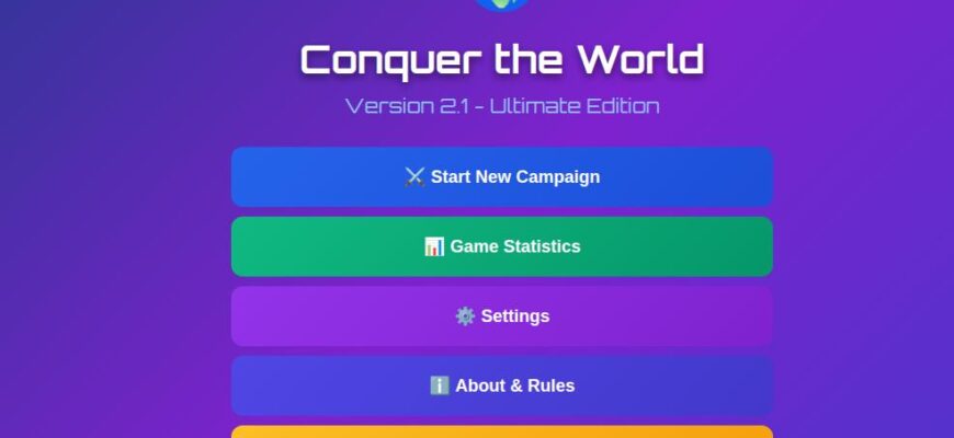 Conquer the World 2 game